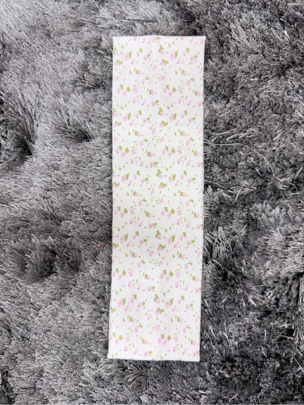 Floral Pink & Green Skinny Headband